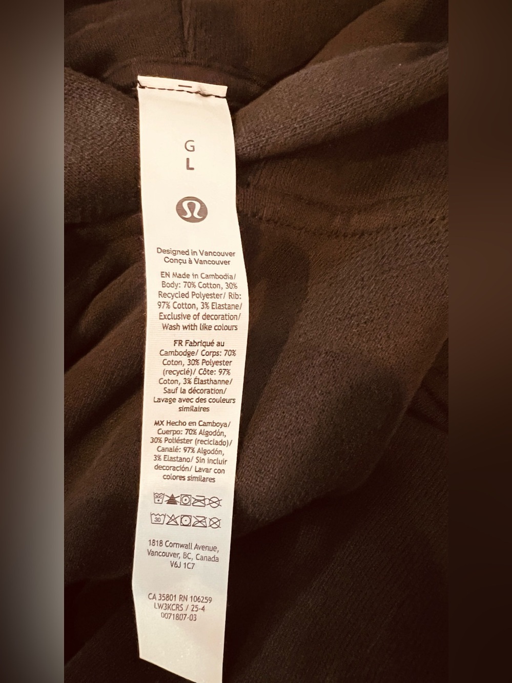 NWT Lululemon Steady State Oversized Hoodie Black Women’s Large - Picture 8 of 10
